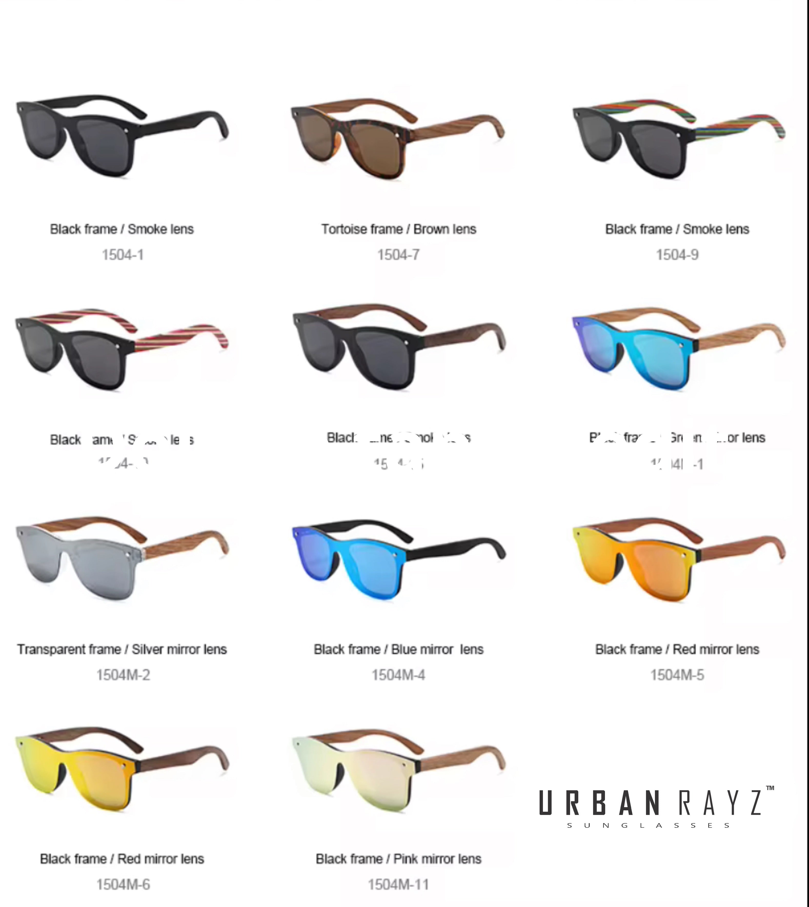 URBAN RAYZ Causal Sunglasses Blue Mirror